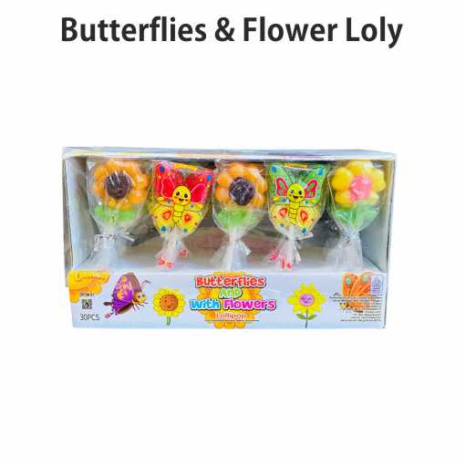 Butterflies & Flower Loly