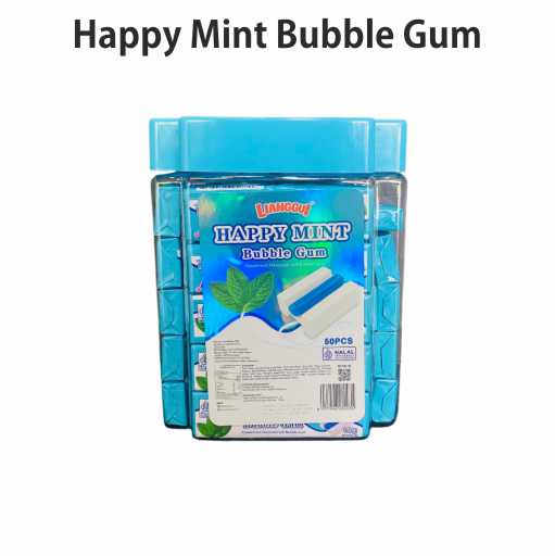 Happy Mint Bubble Gum 